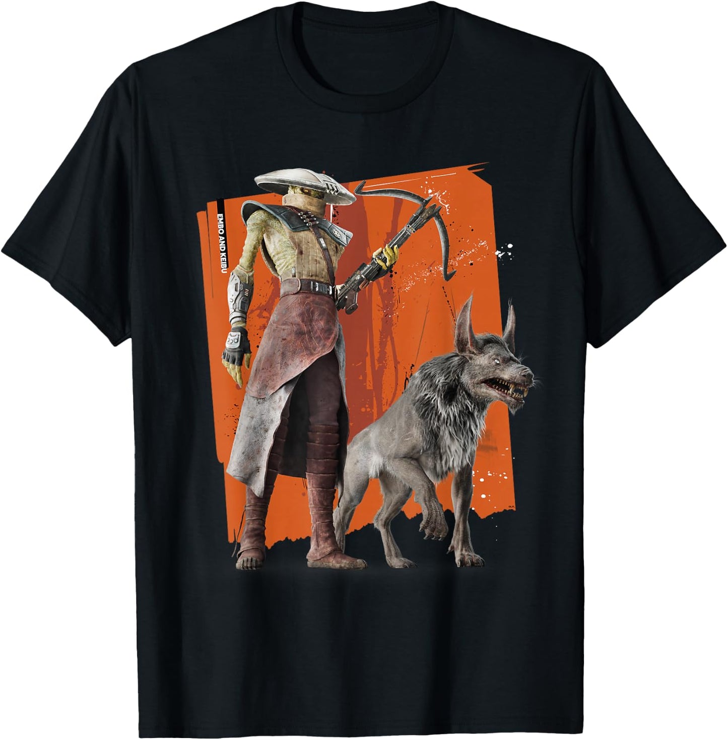 Star Wars The Mandalorian and Grogu Movie Embo and Keibu T-Shirt - T-Shirt | Black