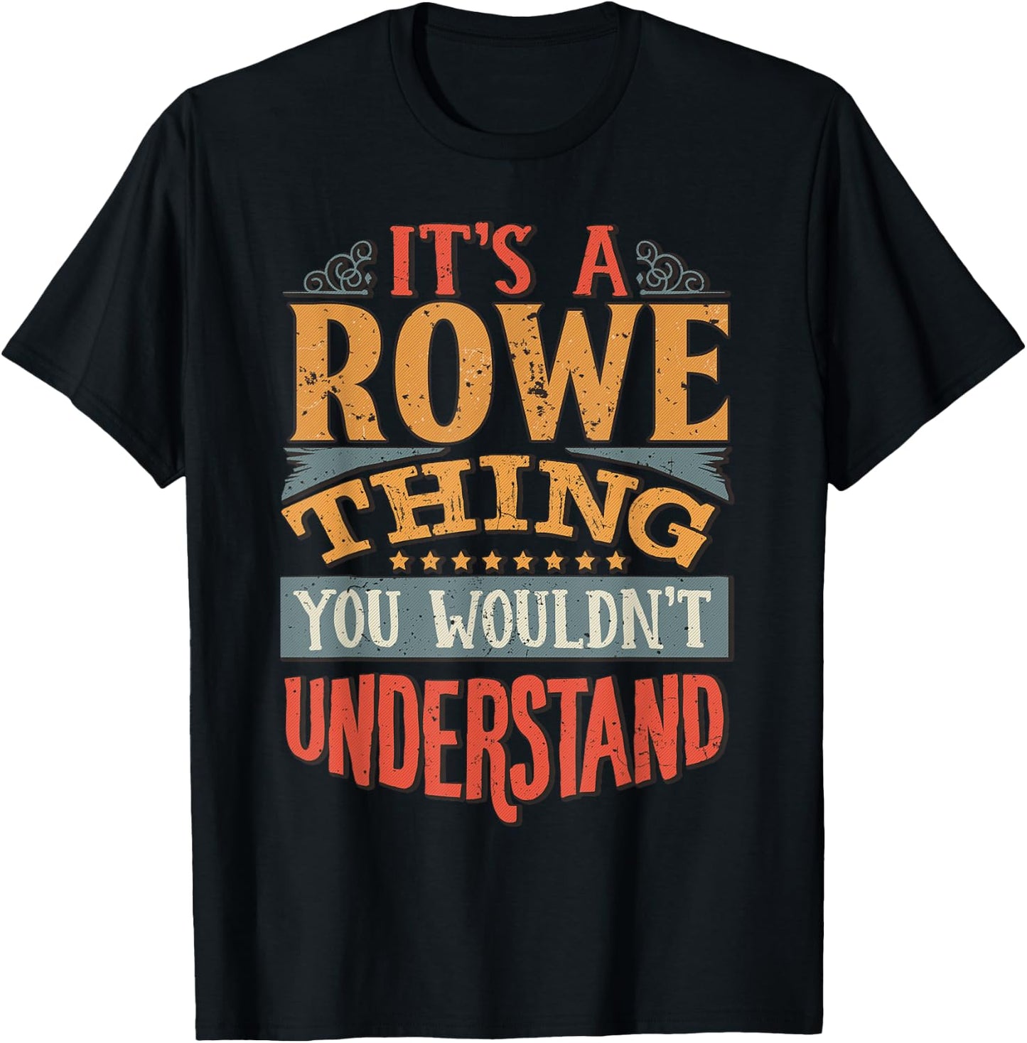 Rowe Name T-Shirt - T-Shirt | Black