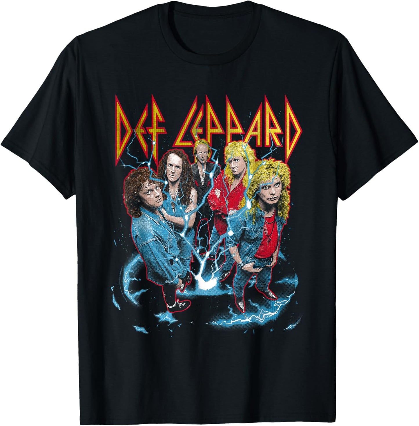 Def Leppard - Band Photo City Atlanta T-Shirt - T-Shirt | Black