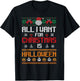 All I Want for Christmas Is Halloween Funny Pumpkin Ghost T-Shirt - T-Shirt | Black