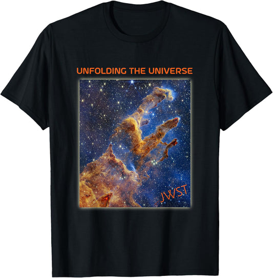 Webb Space Telescope Image Pillars of Creation New Star JWST T-Shirt - T-Shirt | Black