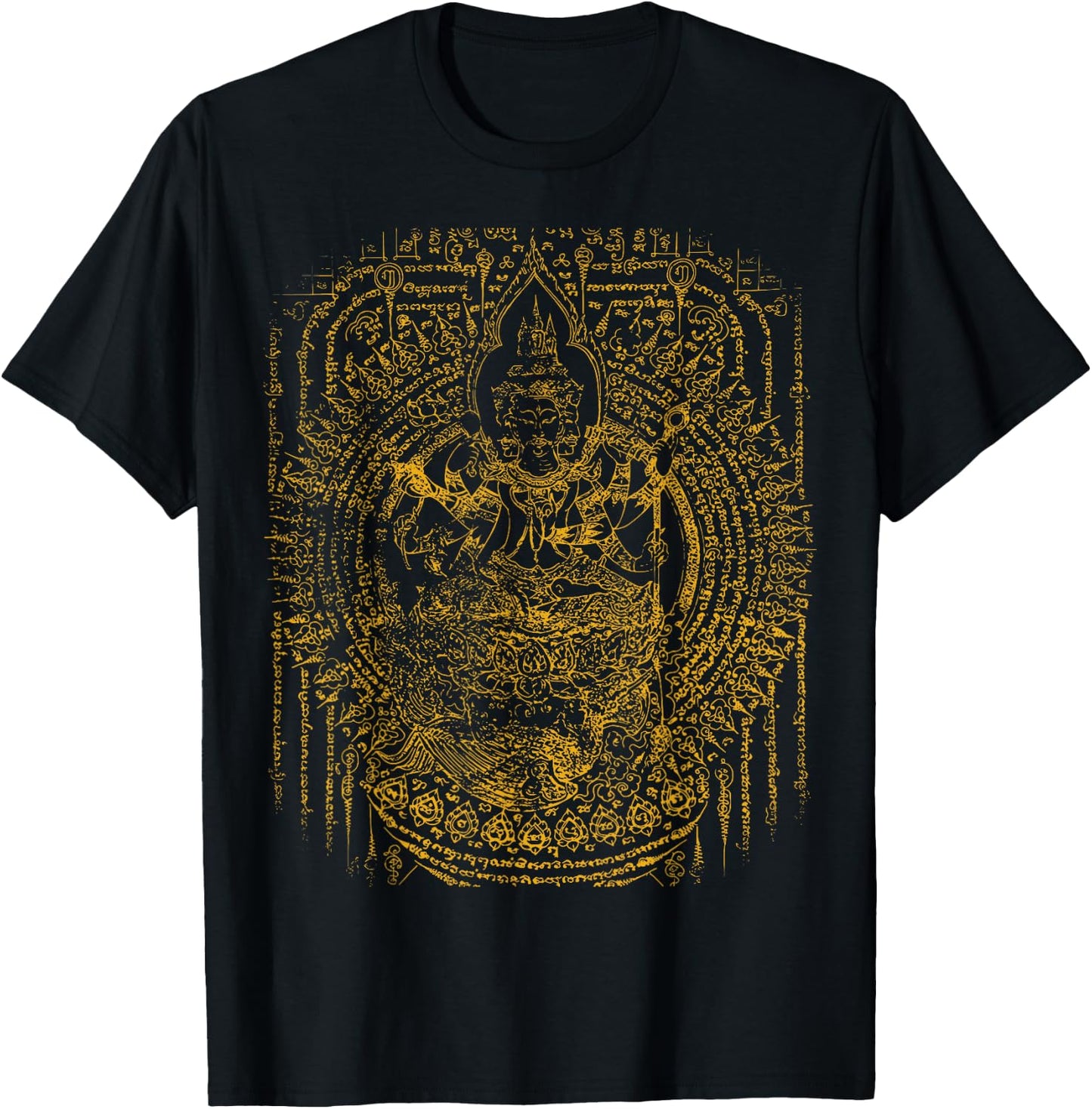 Thailand Sak Yant Tattoo Magical Thai Tattoos Thailand Gift T-Shirt - T-Shirt | Black