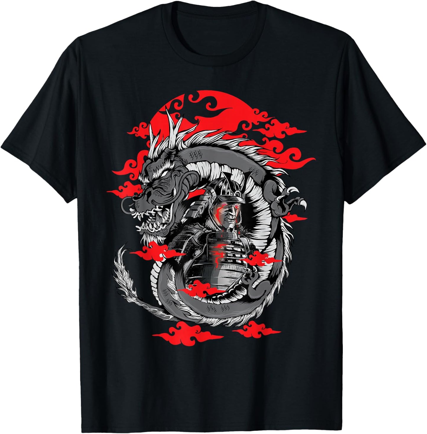 Samurai - Dragons - Otaku - Shogun - Mountain - Japan T-Shirt - T-Shirt | Black