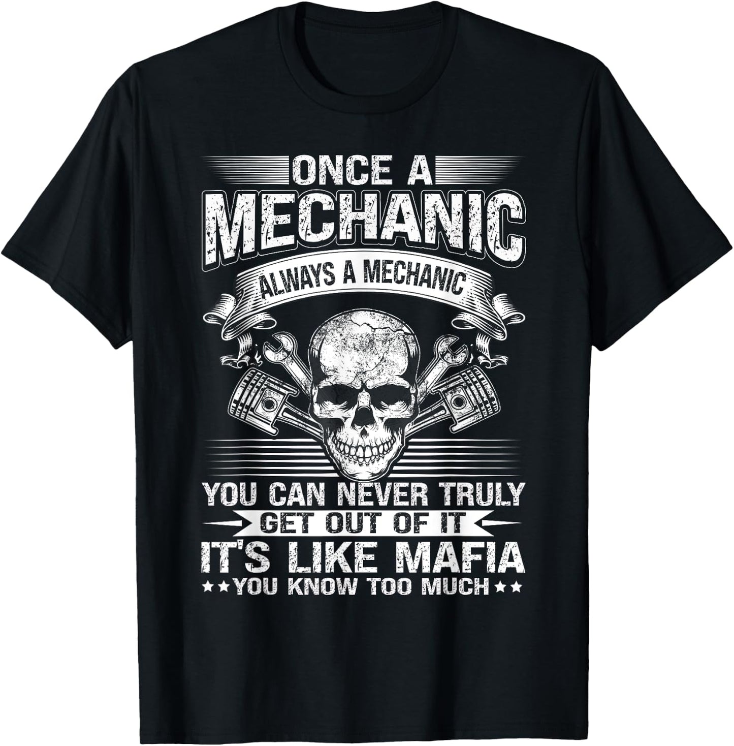 Mechanic Car Guy Muscle Car Garage T-Shirt - T-Shirt | Black