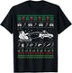 Funny Police Ugly Christmas Sweater Gifts Women T-Shirt - T-Shirt | Black