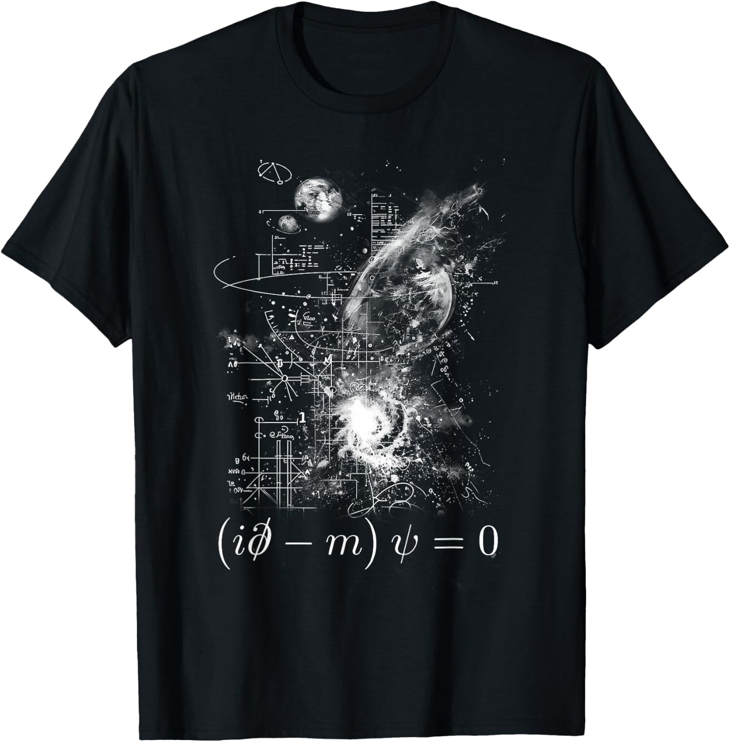 Dirac Equation Quantum Mechanics Particle Physics Geeks T-Shirt - T-Shirt | Black