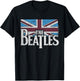 The Beatles - British Flag T-Shirt - T-Shirt | Black