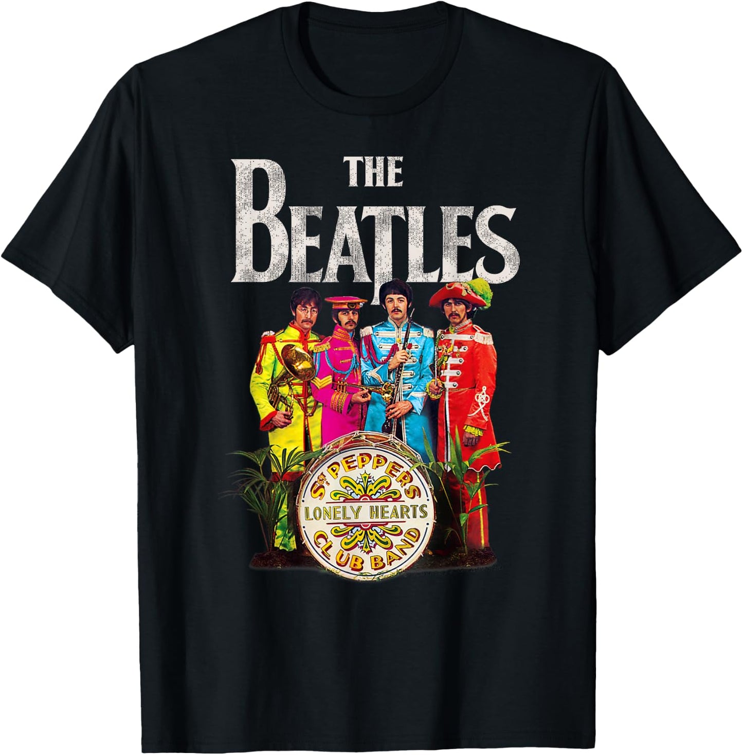 The Beatles Sgt. Pepper's Lonely Hearts Short Sleeve T-Shirt - T-Shirt | Black