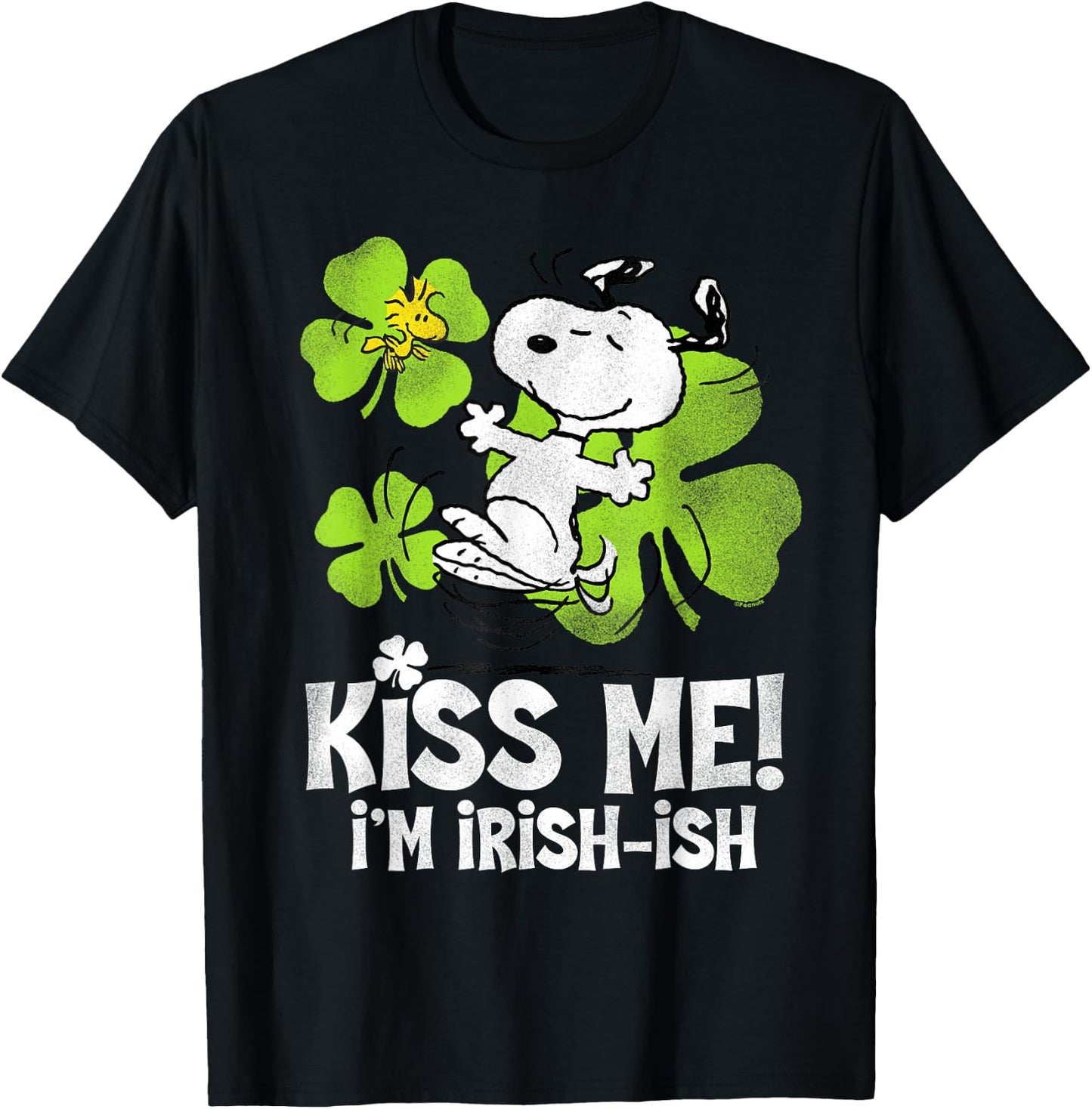 Peanuts Snoopy St. Patrick's Irish-ish T-Shirt - T-Shirt | Black