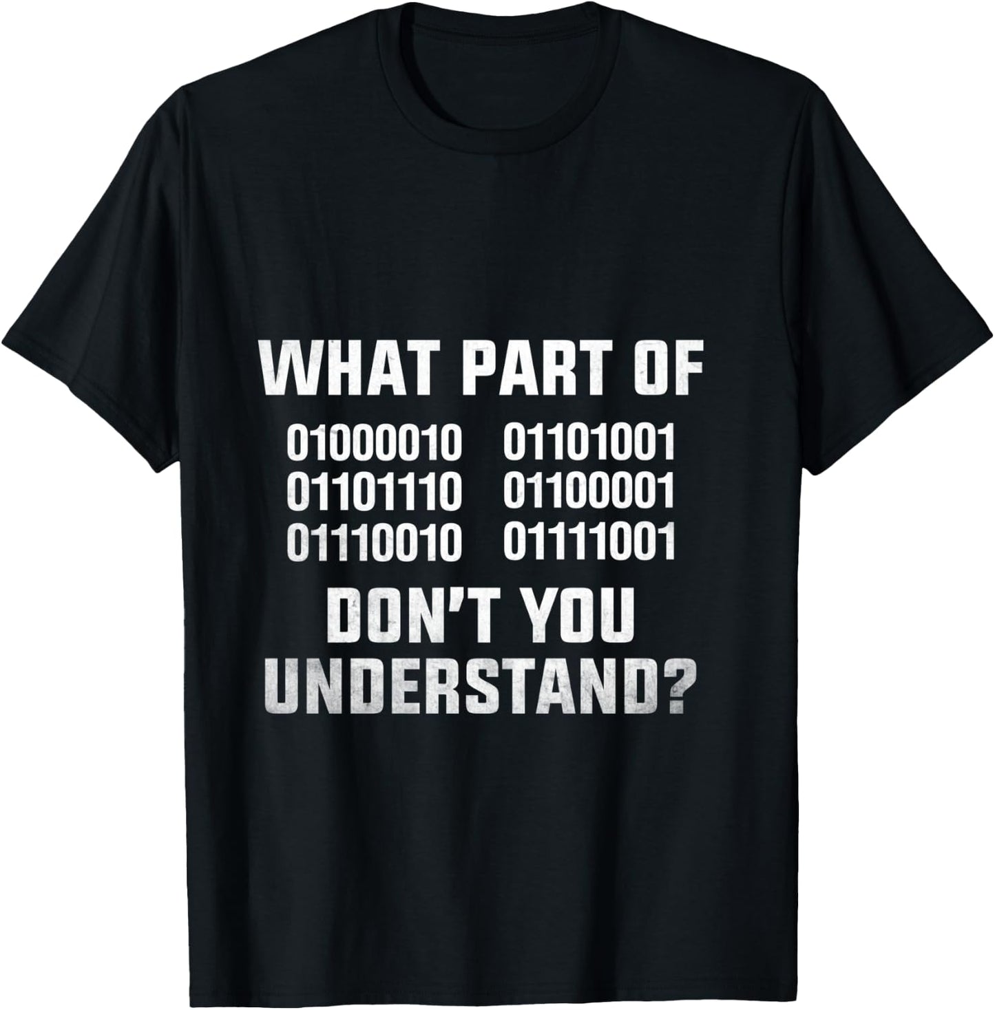 Funny Computer Science Binary Code Computer Programmer T-Shirt - T-Shirt | Black