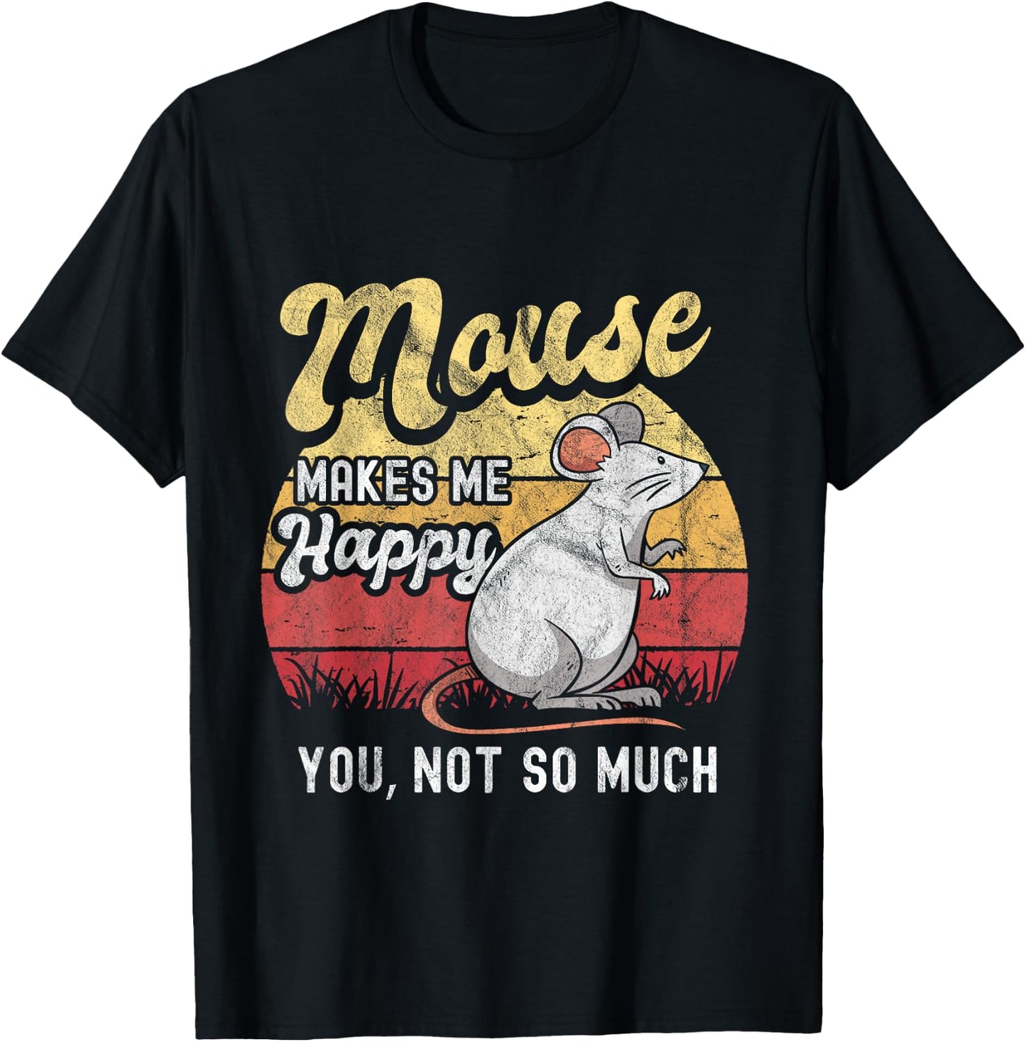 Mouse Mice Rat Pet Rodent Men Women Kids Gerbil Maus Ratón T-Shirt - T-Shirt | Black