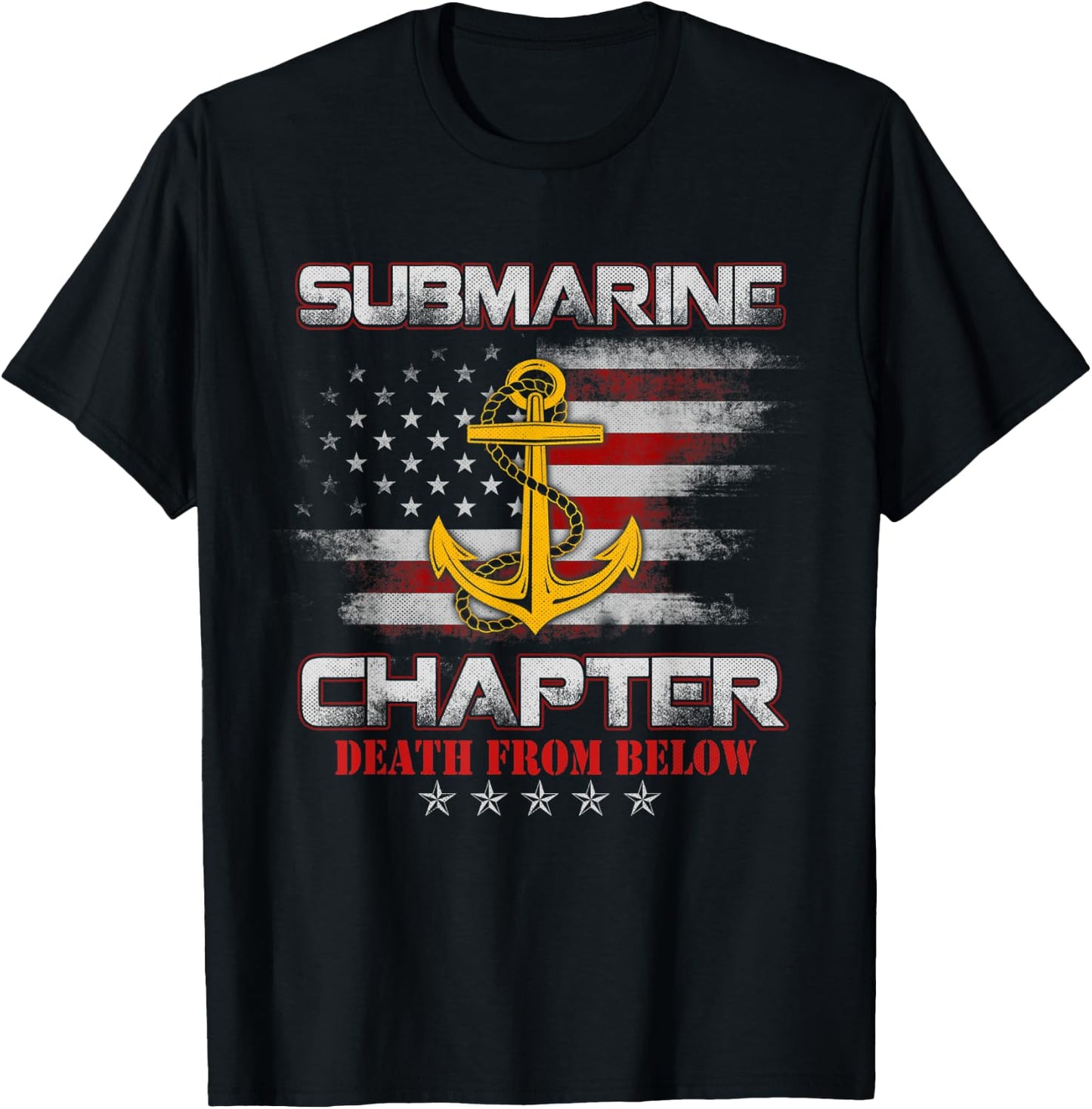U.S Submarine Chapter Veteran Death From Below Submariner T-Shirt - T-Shirt | Black