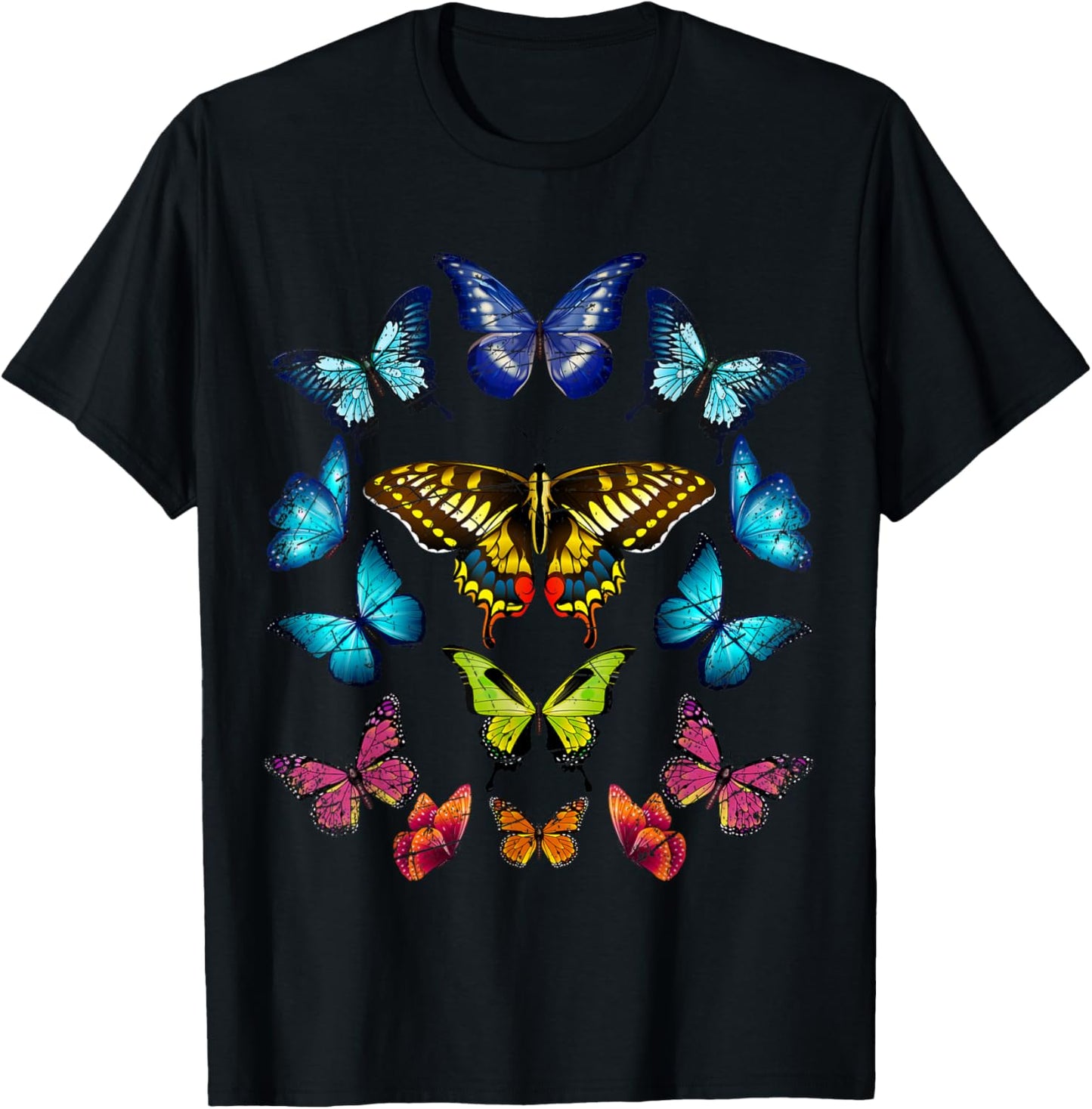 Butterflies Butterfly T-Shirt - T-Shirt | Black