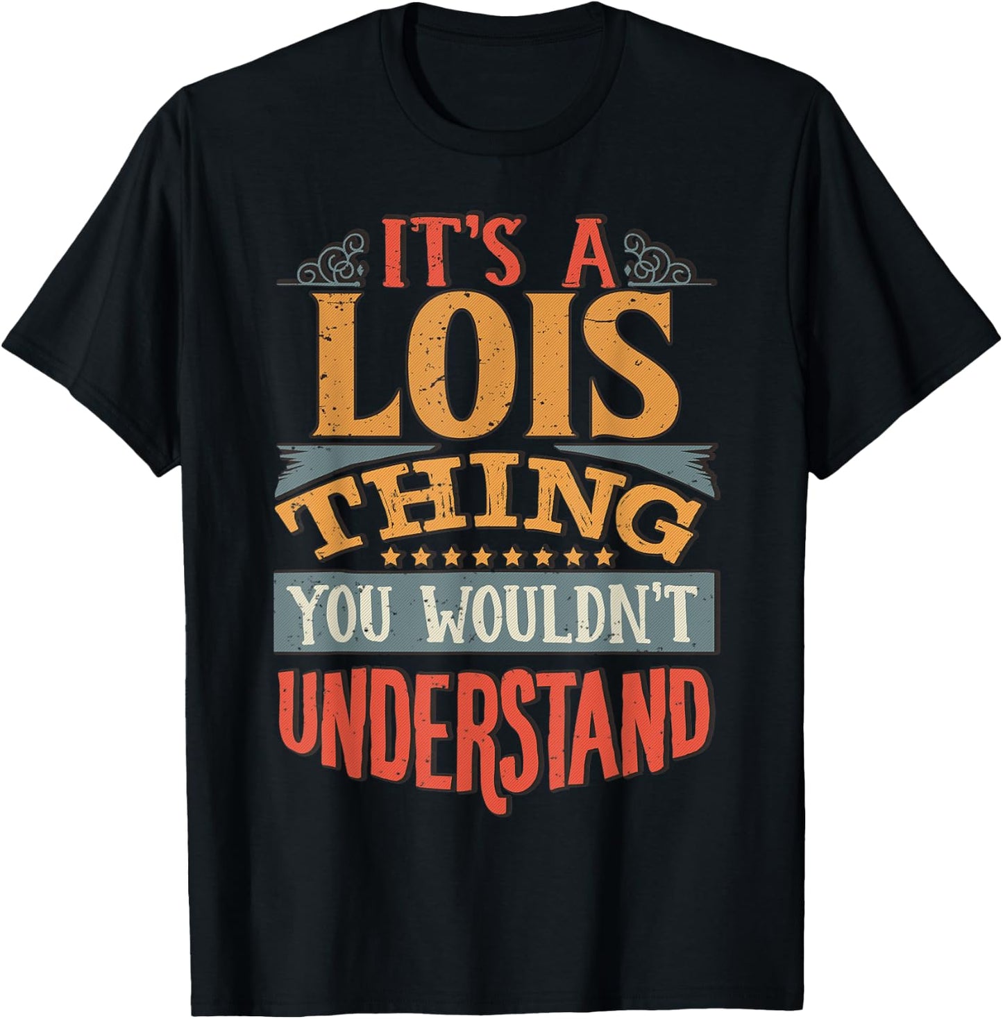 Lois Name T-Shirt - T-Shirt | Black