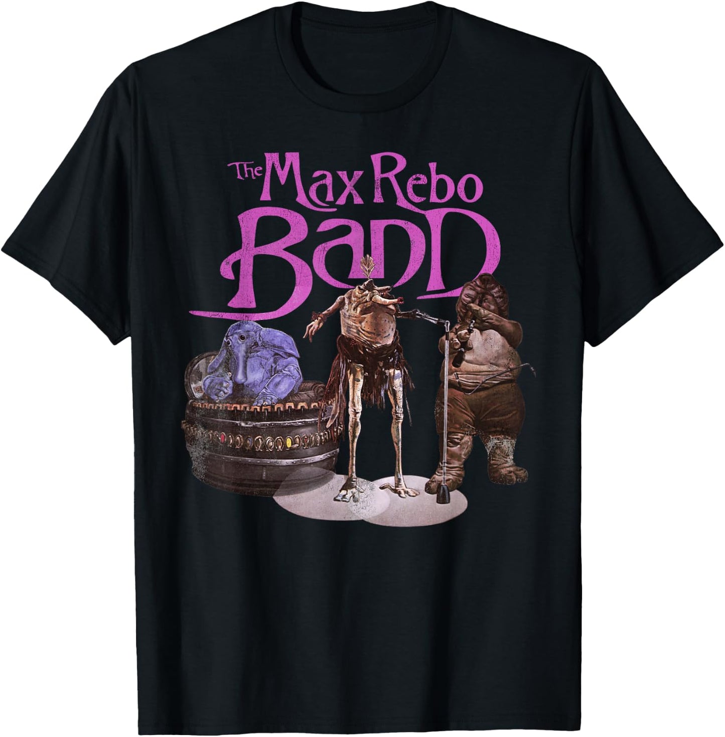 Star Wars The Max Rebo Band Vintage 70's Epic Rock T-Shirt - T-Shirt | Black