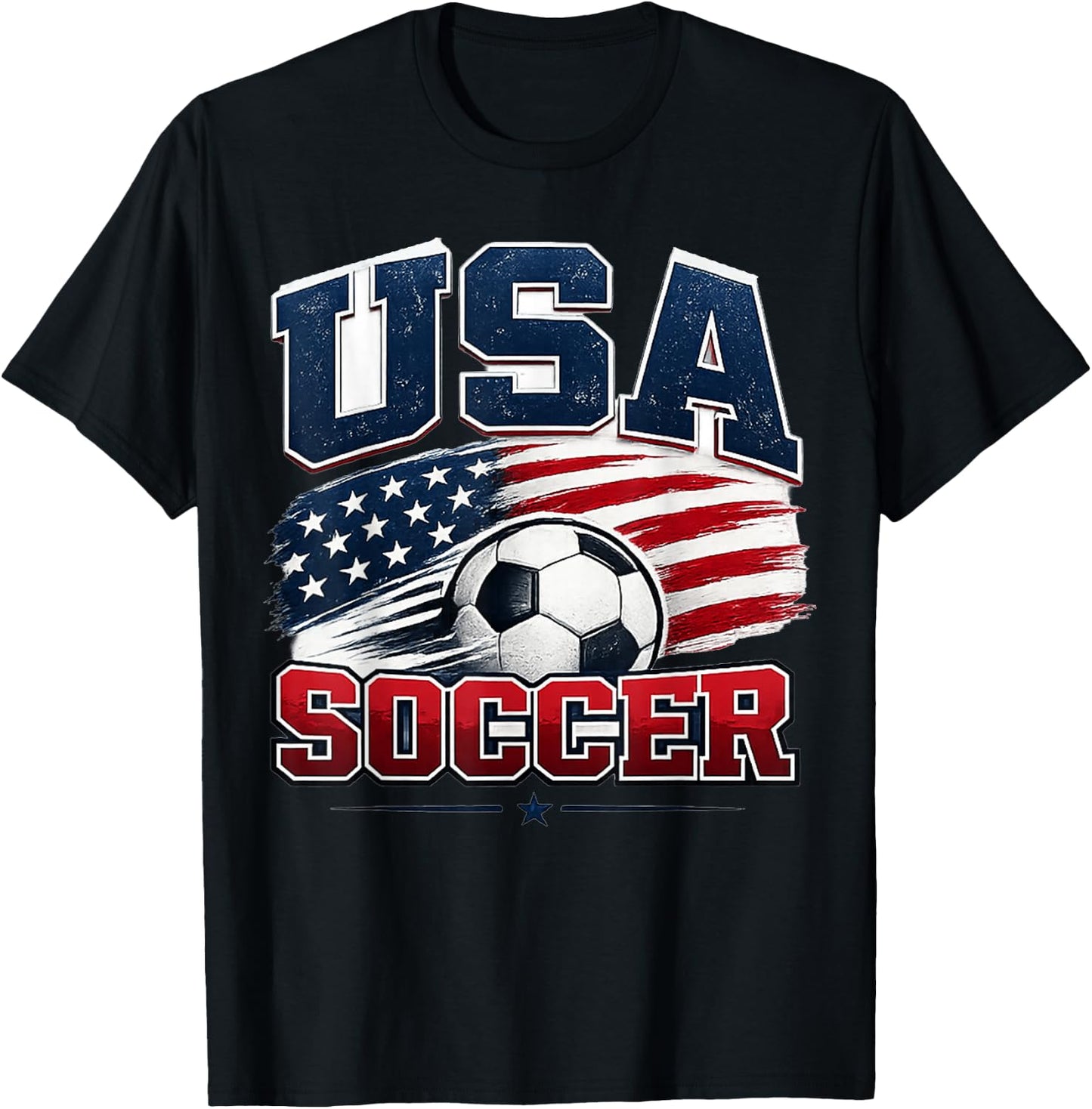 Soccer Football- World Cup 2026 USA T-Shirt - T-Shirt | Black
