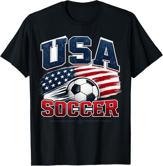 Soccer Football- World Cup 2026 USA T-Shirt - T-Shirt | Black