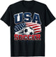 Soccer Football- World Cup 2026 USA T-Shirt - T-Shirt | Black