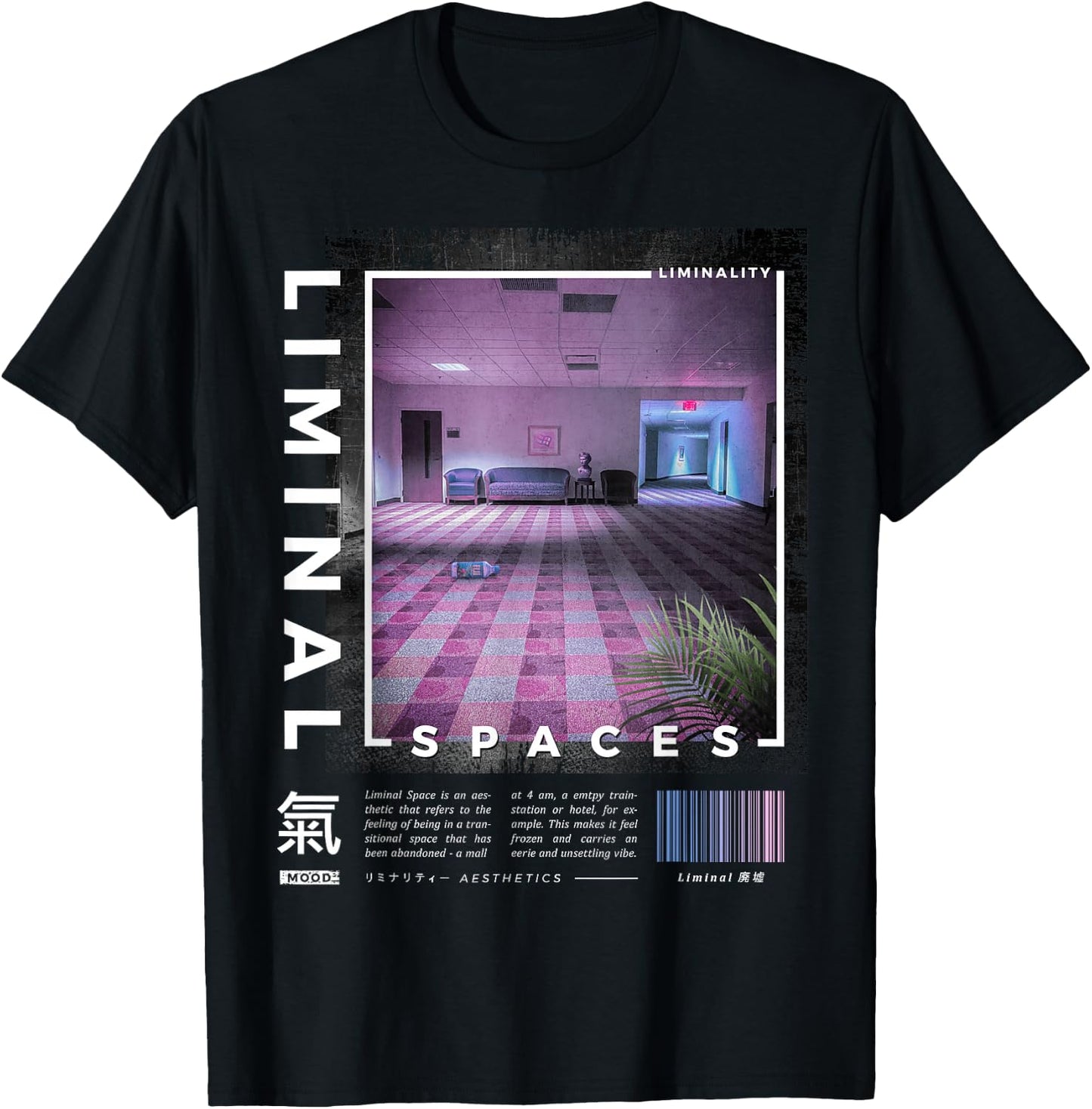 Liminal Spaces, Vaporwave, Retro T-Shirt - T-Shirt | Black