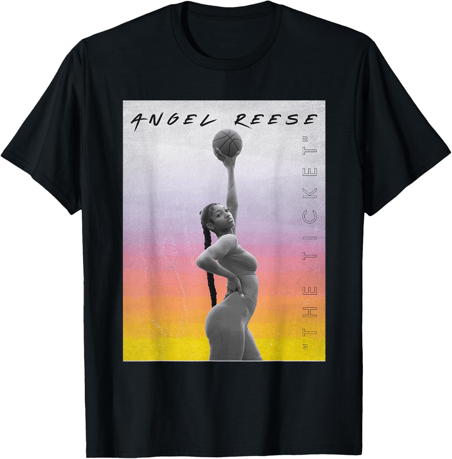 Angel Reese Official Merch T-Shirt - T-Shirt | Black