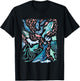 Watercolor Arctic Whales Fish Beluga Narwhal Squid Jellyfish T-Shirt - T-Shirt | Black