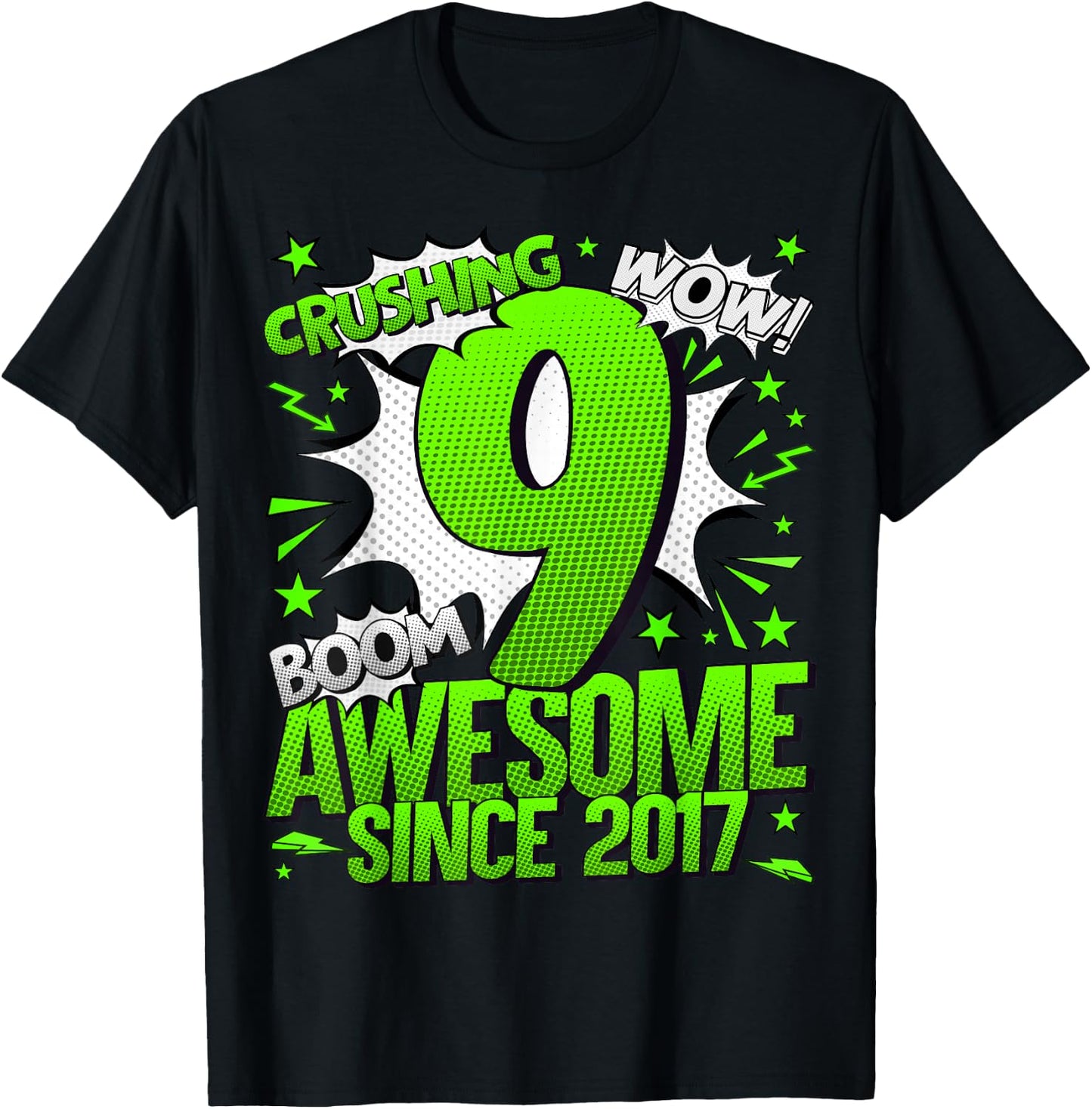 9 Year Old Gifts for Boys 9th Birthday Boy 9 Year Old Boy T-Shirt - T-Shirt | Black