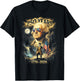 250 Years George Washington Howling Moon American Flag T-Shirt - T-Shirt | Black