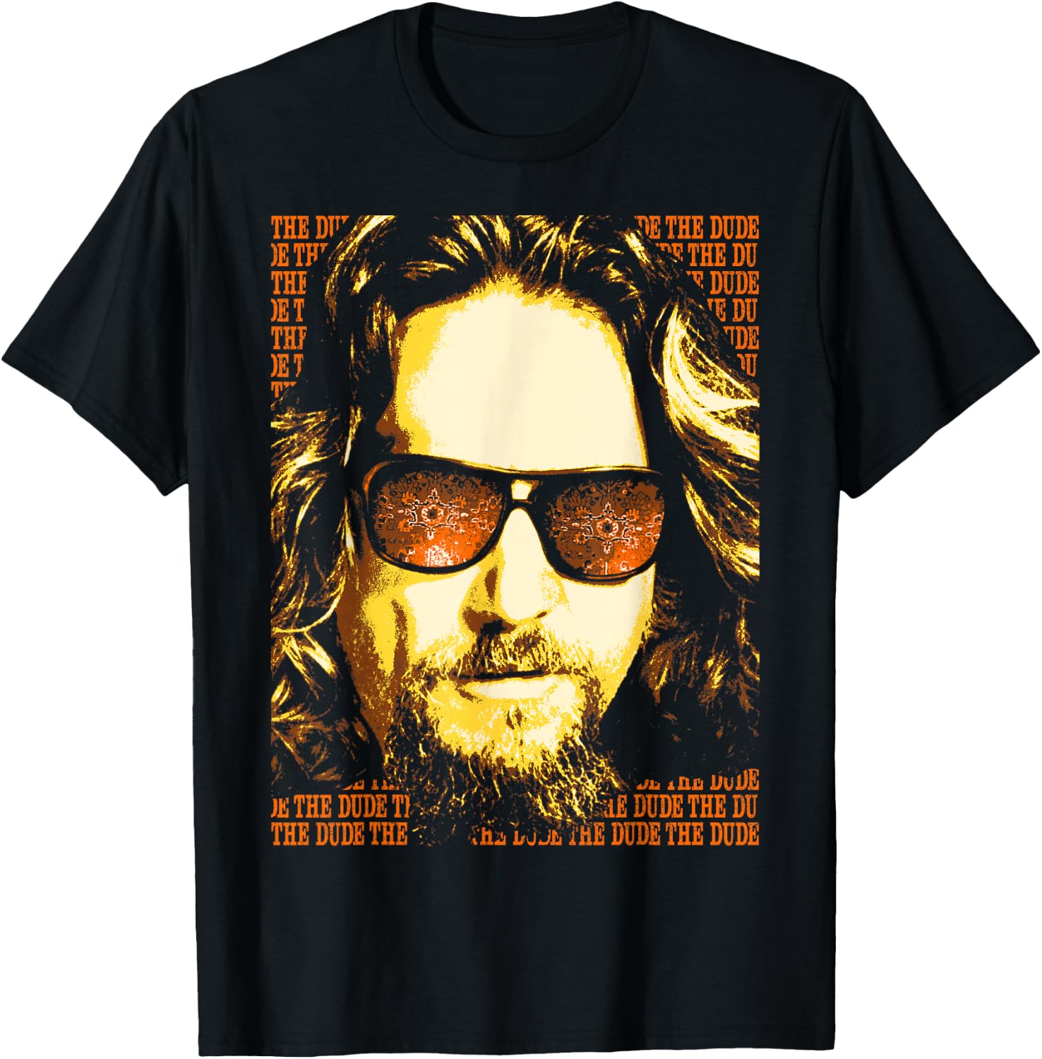 Big Lebowski The Dude Portrait Graphic T-Shirt - T-Shirt | Black