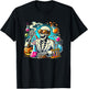 Halloween Skeleton Chemist Scientist T-Shirt - T-Shirt | Black