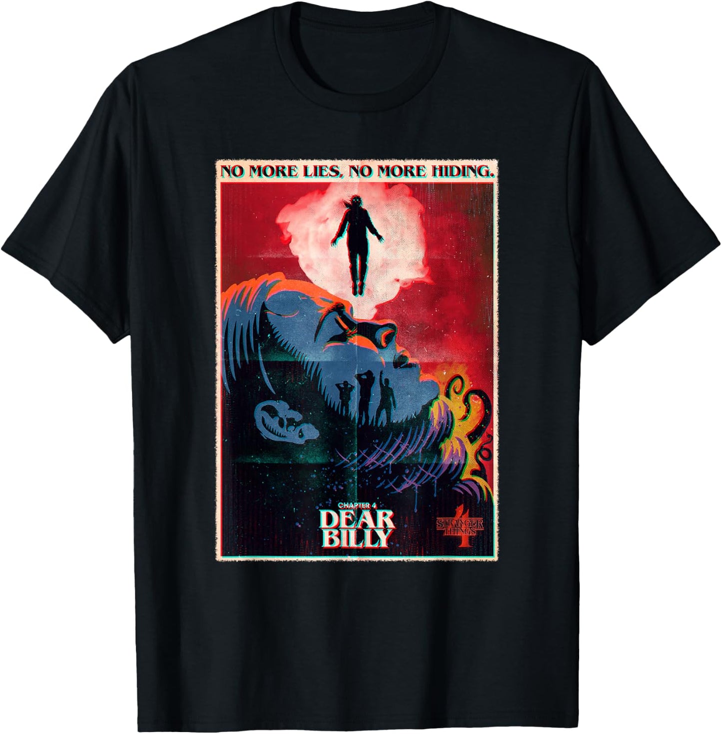 Stranger Things 4 Chapter 4: Dear Billy Max Poster T-Shirt - T-Shirt | Black