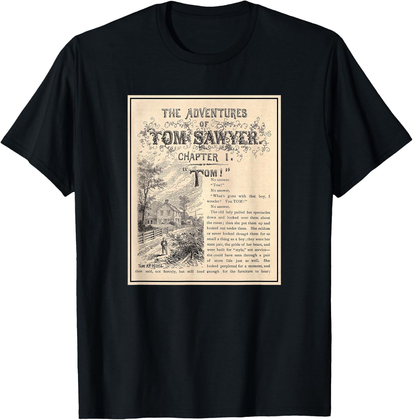 Tom Sawyer Adventures (1876) T-Shirt - T-Shirt | Black