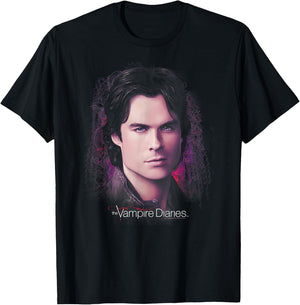 Vampire Diaries Damon Compelling T-Shirt - T-Shirt | Black