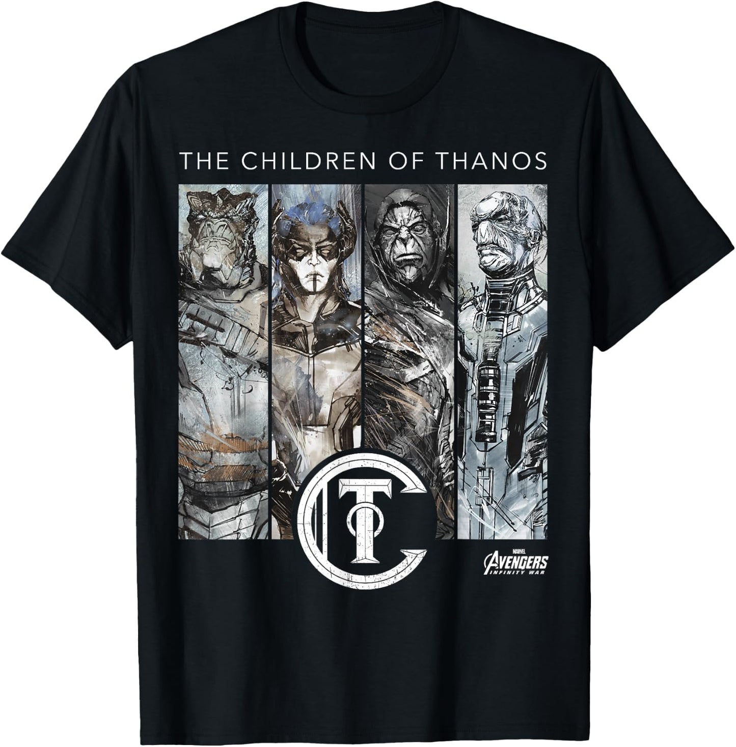 Marvel Infinity War Children of Thanos Graphic T-Shirt - T-Shirt | Black