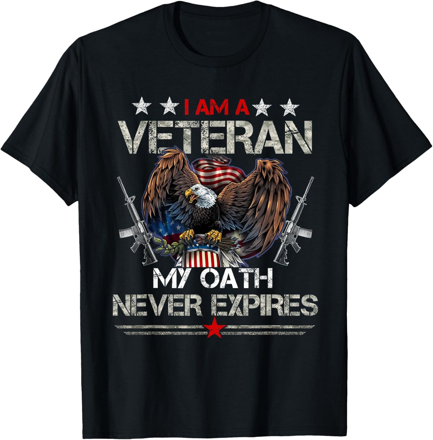 U.S.Army Veteran for Veteran Day Gift T-Shirt - T-Shirt | Black