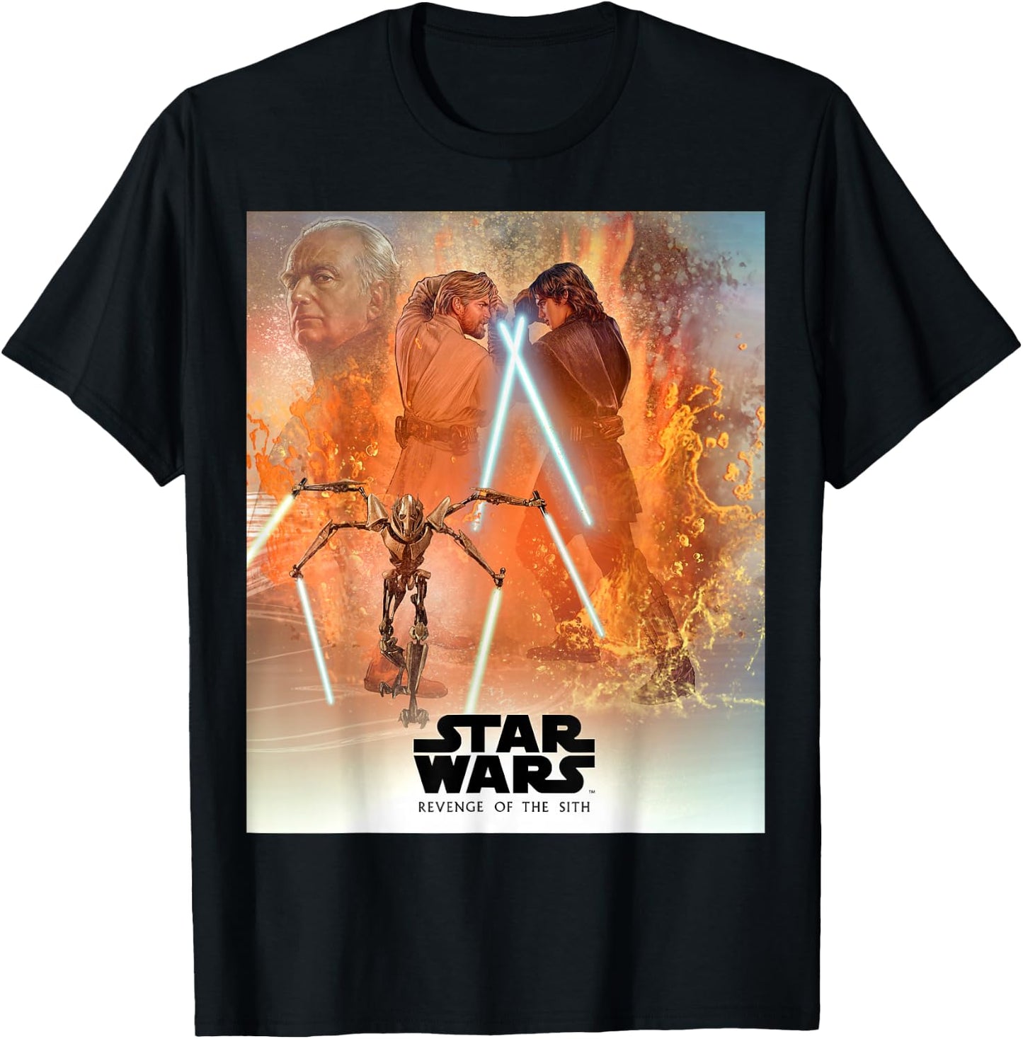 Star Wars Celebration Mural Revenge of the Sith Logo T-Shirt - T-Shirt | Black