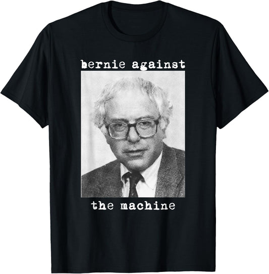 Bernie Sanders 2020 Against the Machine Punk Rock Stage Star T-Shirt - T-Shirt | Black