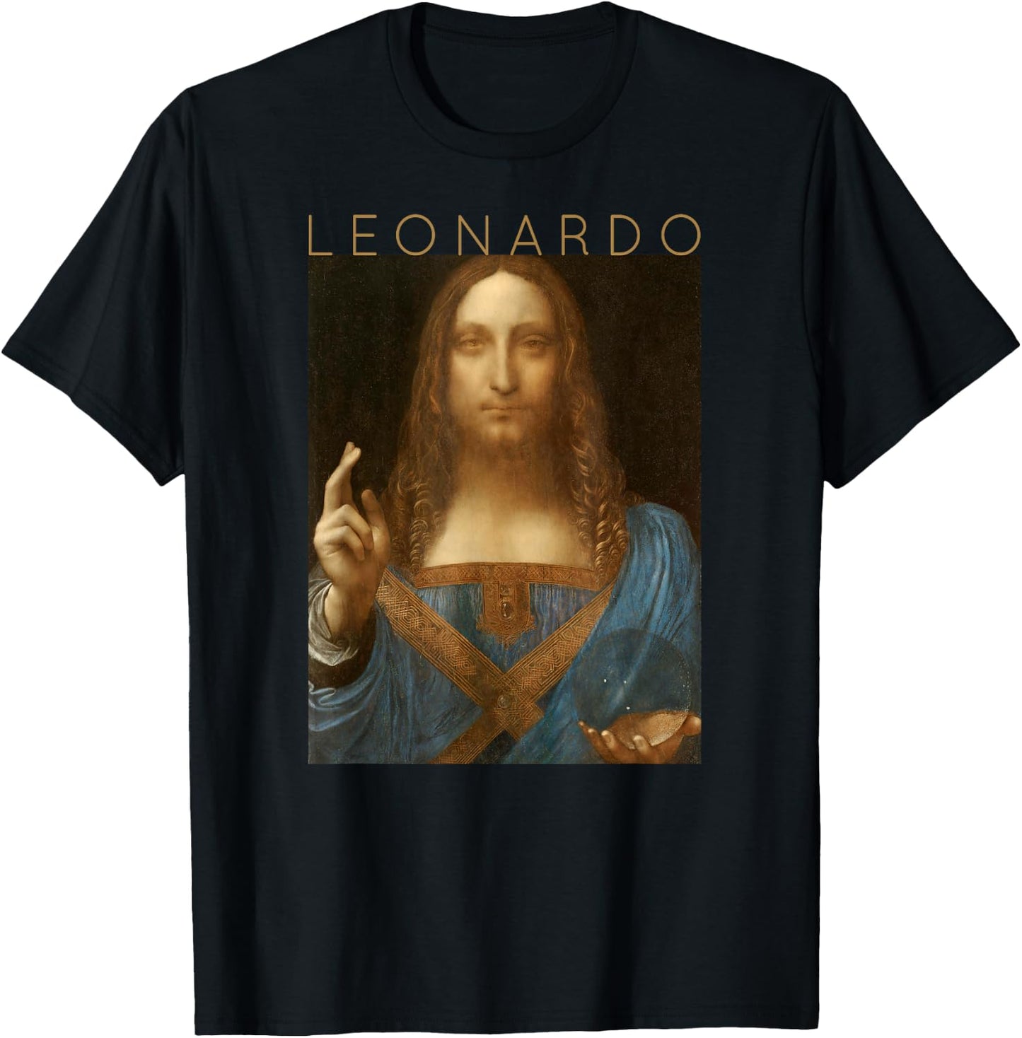 Leonardo da Vinci - Salvator Mundi - Art for Artists T-Shirt - T-Shirt | Black
