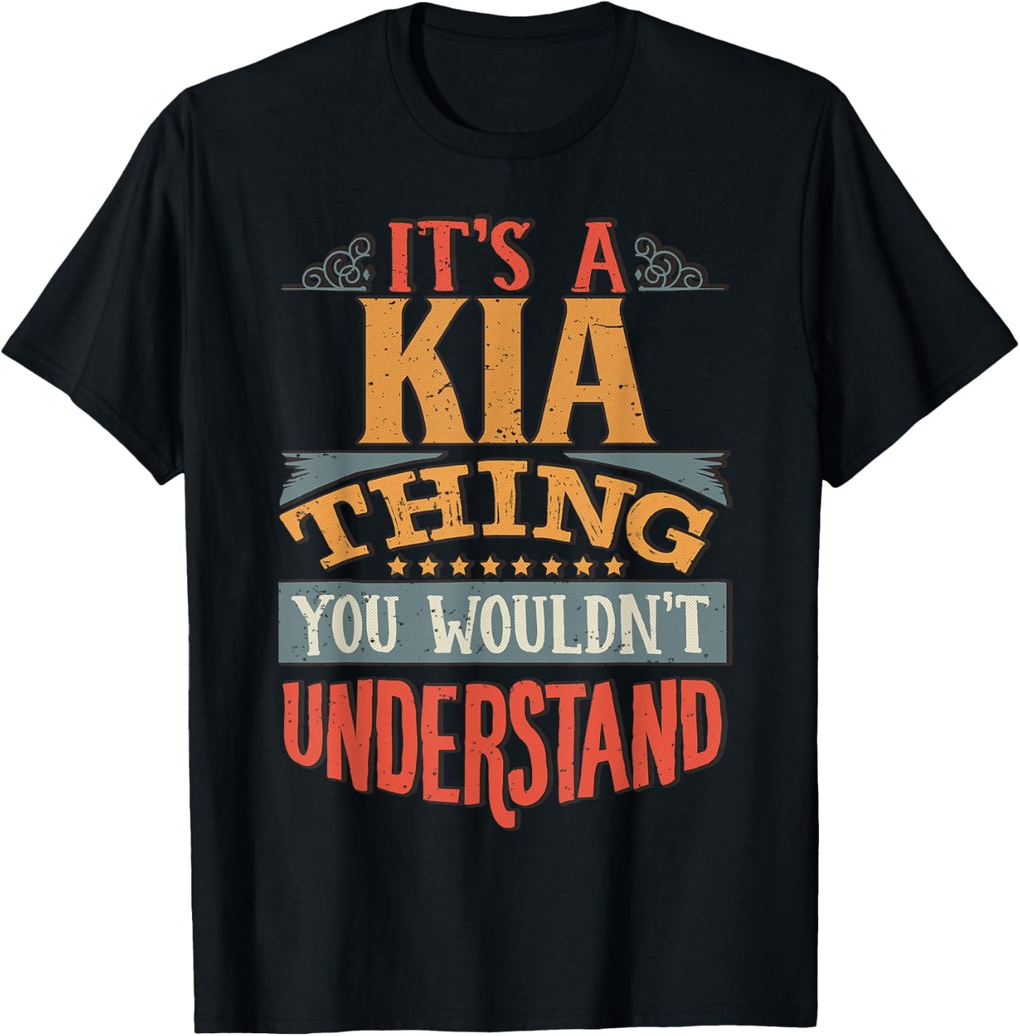 Kia Name T-Shirt - T-Shirt | Black