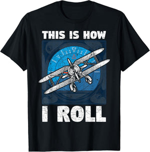 So bin ich nun mal Funny Aeroplane Gift Pilot T-Shirt - T-Shirt | Black