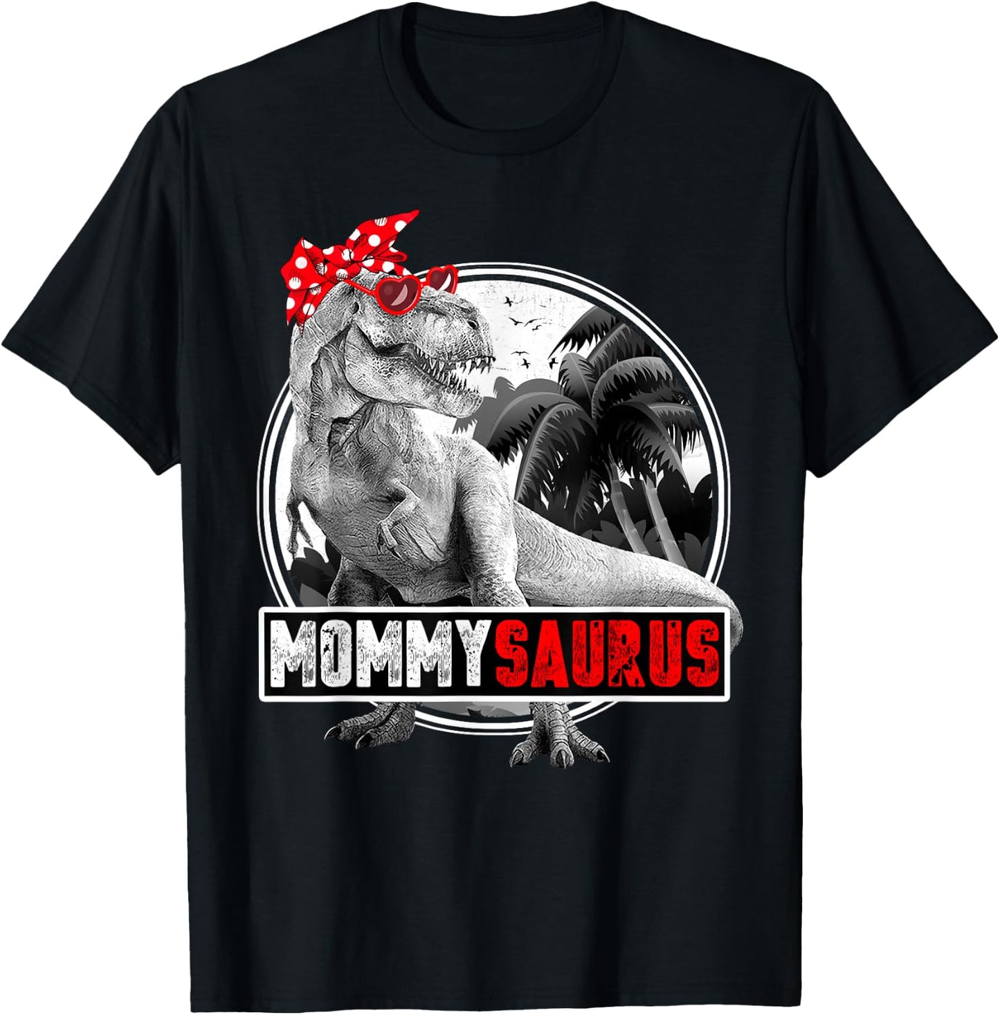 Mommysaurus Mother Dinosaur Shirt for Mom T-Shirt - T-Shirt | Black