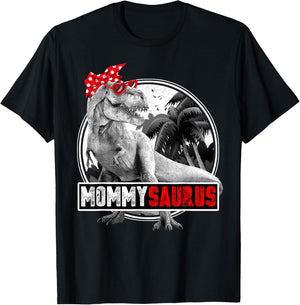 Mommysaurus Mother Dinosaur Shirt for Mom T-Shirt - T-Shirt | Black
