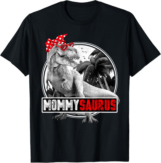Mommysaurus Mother Dinosaur Shirt for Mom T-Shirt - T-Shirt | Black
