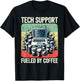 Tech Support Coffee Computer IT Guy T-Shirt - T-Shirt | Black