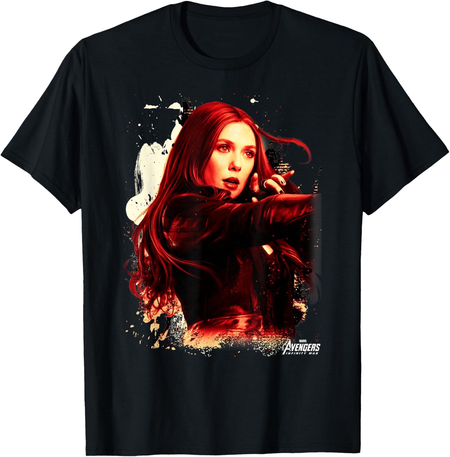 Marvel Infinity War Scarlet Witch Portrait Graphic T-Shirt - T-Shirt | Black