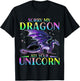 My Dragon Eat Your Unicorn T-Shirt - T-Shirt | Black