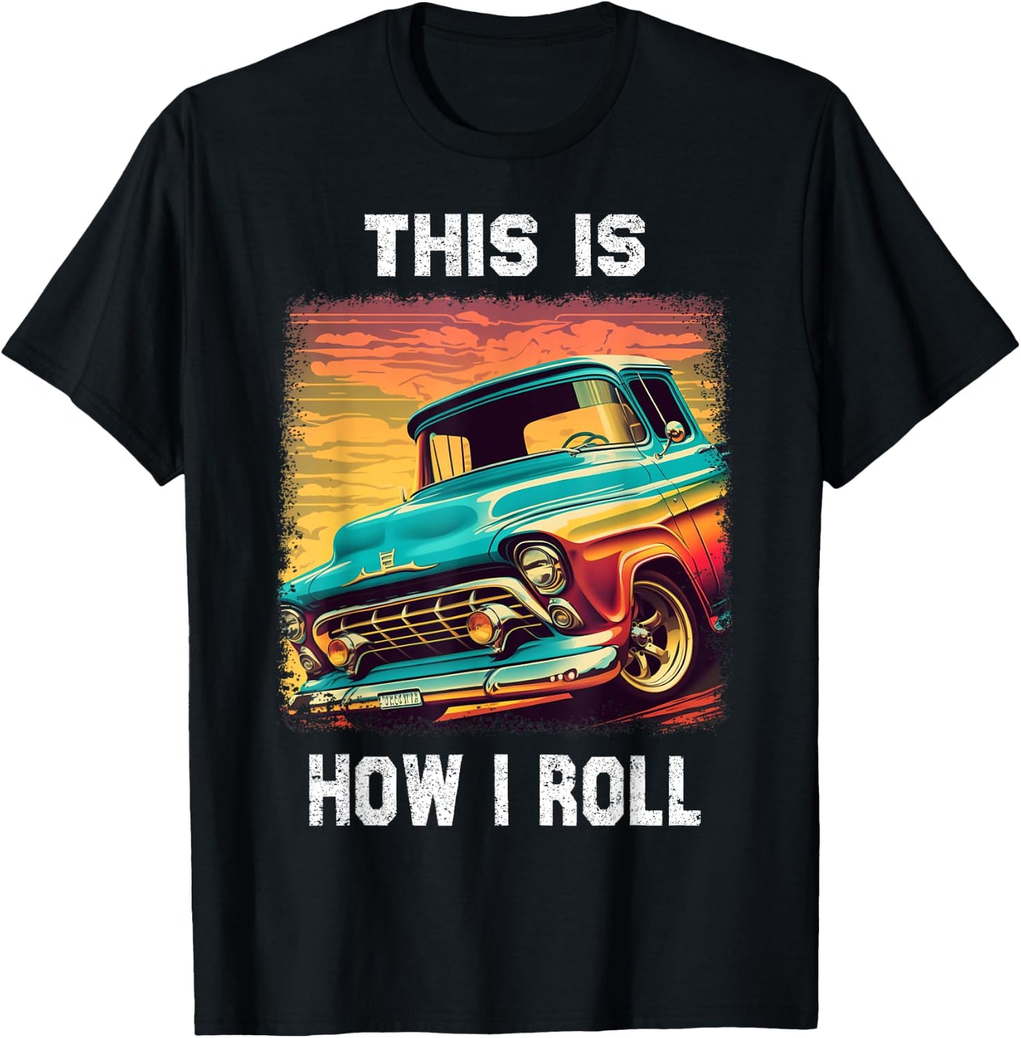 Vintage Classic Old Pickup Truck for Pickup Trucks Lovers T-Shirt - T-Shirt | Black