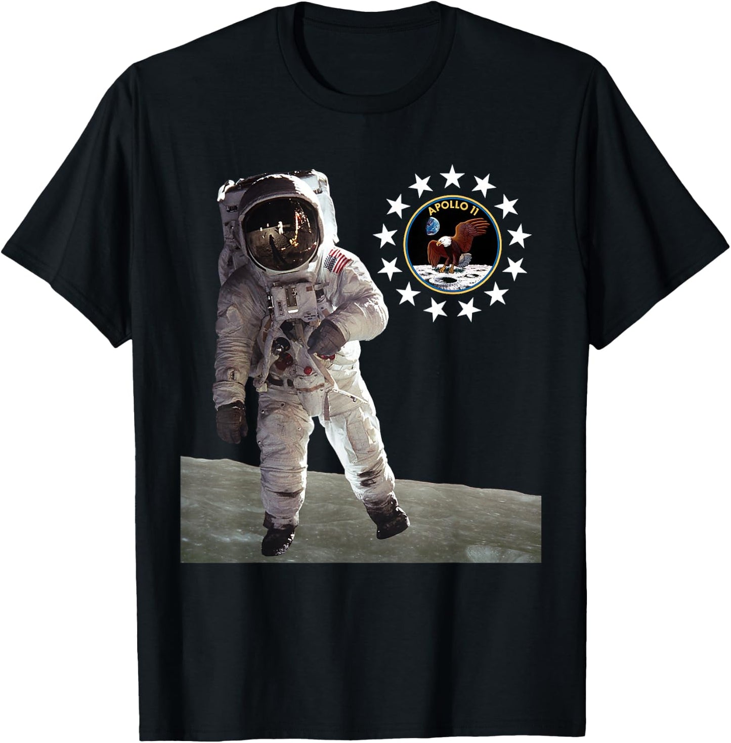 July 20, 1969 Moon Landing Shirt Apollo 11 50th Anniversary T-Shirt - T-Shirt | Black