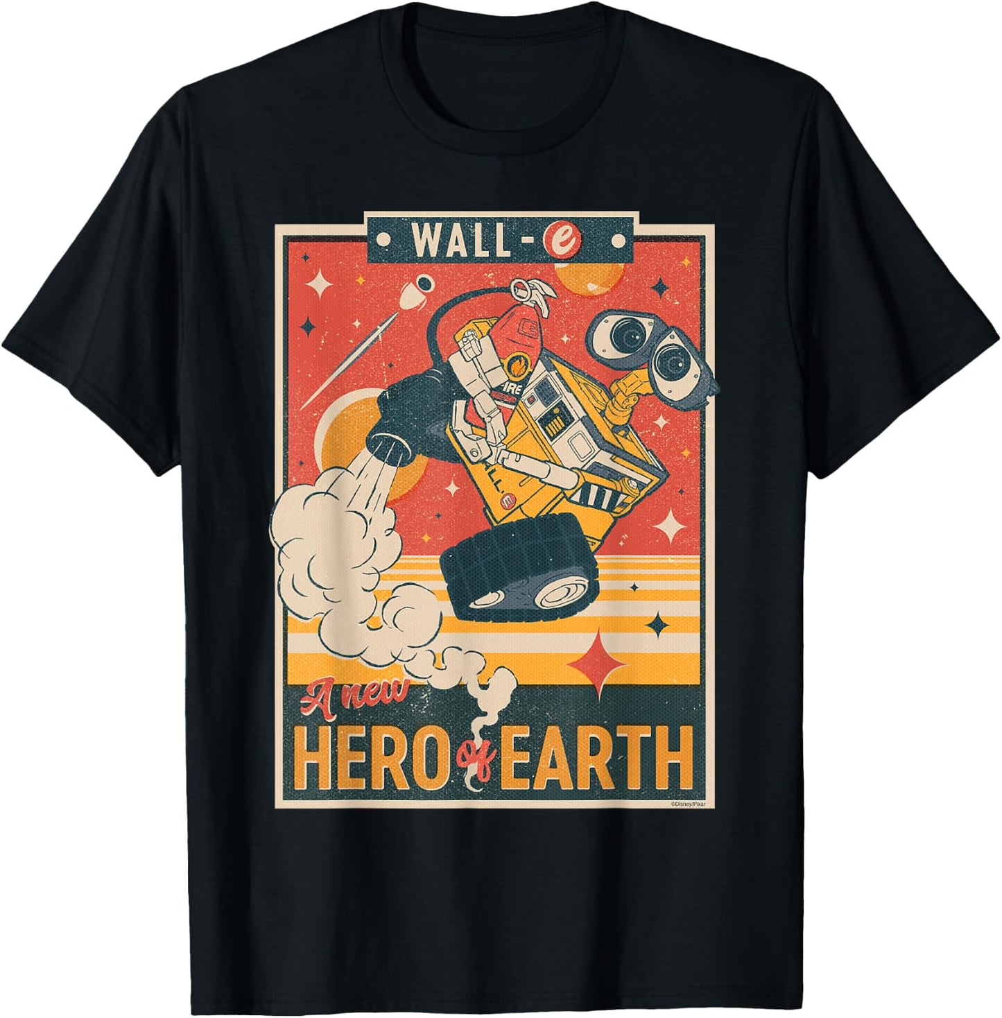 Disney and Pixar’s Wall-E A New Hero of Earth Small T-Shirt - T-Shirt | Black