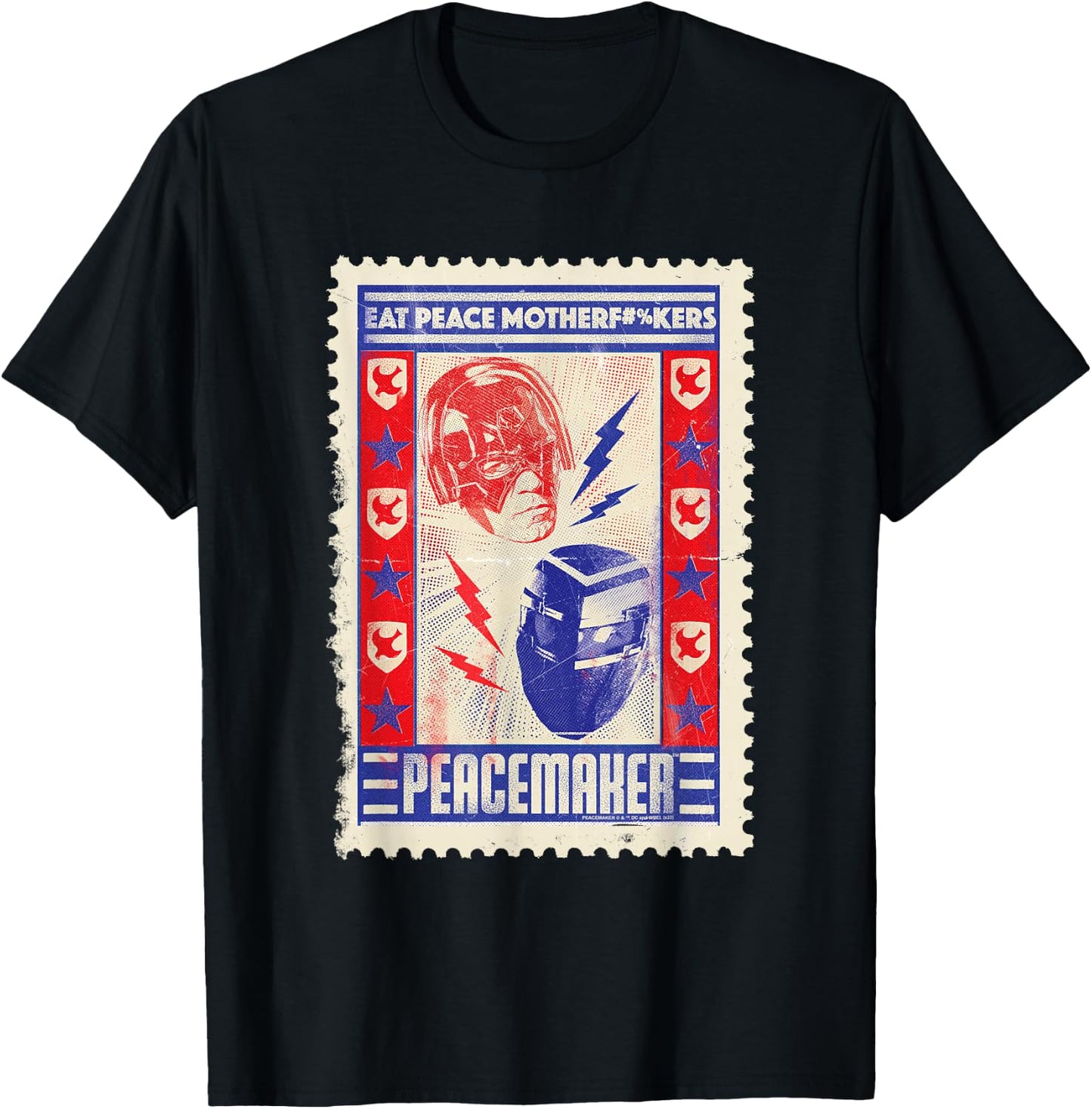 Peacemaker Eat Peace T-Shirt - T-Shirt | Black