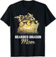 Mother's day Leopard Plaid Gift Bearded Dragon Mom T-Shirt - T-Shirt | Black